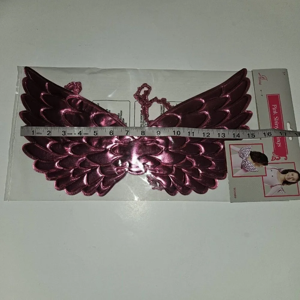 NEW Pink Shiny Wings Child One Size OS Halloween Cosplay Accessory Seasons